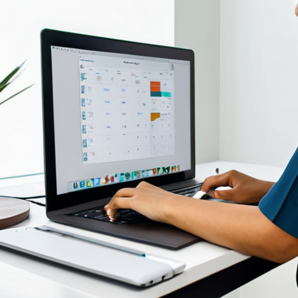 **

A woman in modest, professional attire working at a clean, organized desk in a bright, modern home office in Malaysia.  She's using a task management app on her laptop. The scene emphasizes calm productivity and focus.  Include a "Pomodoro Timer" app visible on the screen.  Perfect anatomy, correct proportions, natural pose, well-formed hands, proper finger count. Safe for work, appropriate content, fully clothed, professional, modest, family-friendly.

**