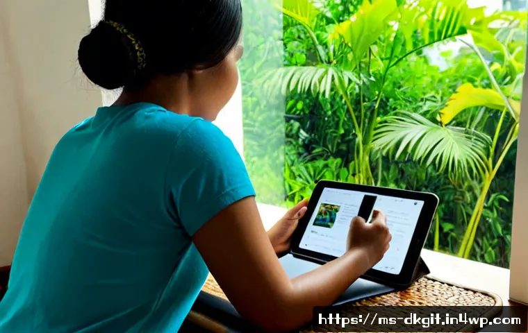 Home 30 디지털 슬로우 라이프를 위한 온라인 커뮤니티 활용법 - Photorealistic cozy morning scene in a Malaysian apartment, a relaxed Malay woman in modest casual c...